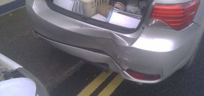 rear end collision blame